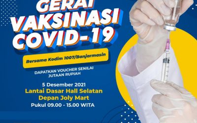 Kegiatan Vaksinasi Covid-19 Bersama Duta Mall dan Kodim 1007/Banjarmasin